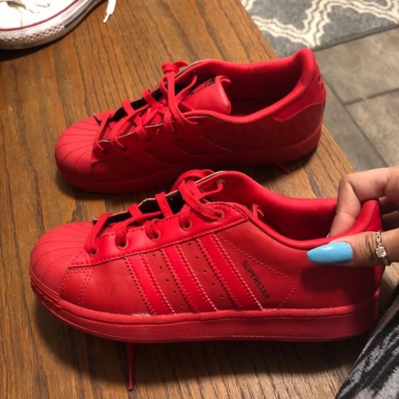 red adidas shoes youth